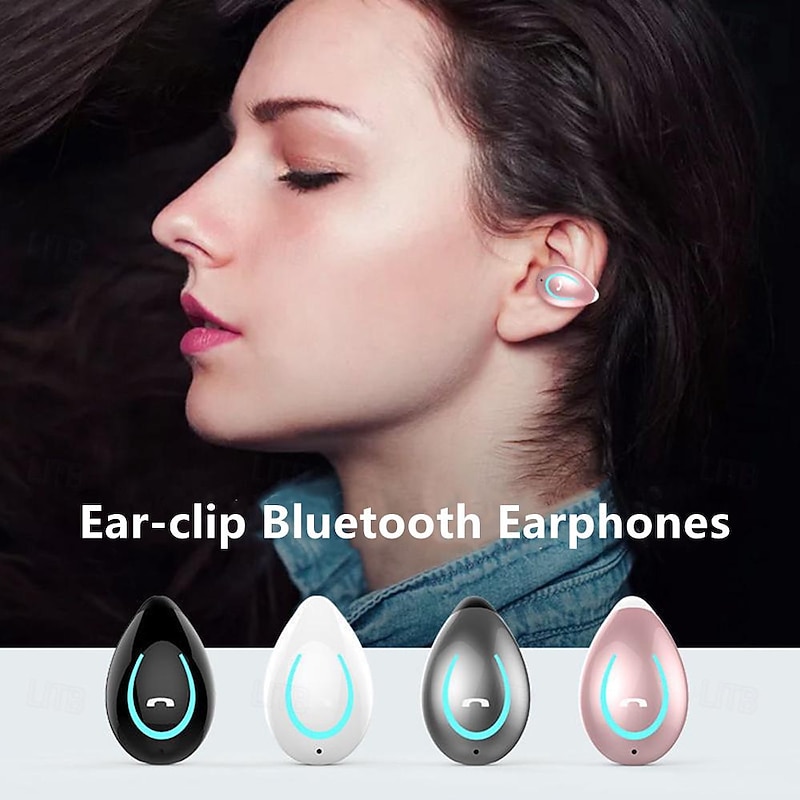 Single Earclip Fone Bluetooth Earphones Wireless Headphones Sports Headset Gamer No Ear Pain TWS Earbuds Blutooth Earphone