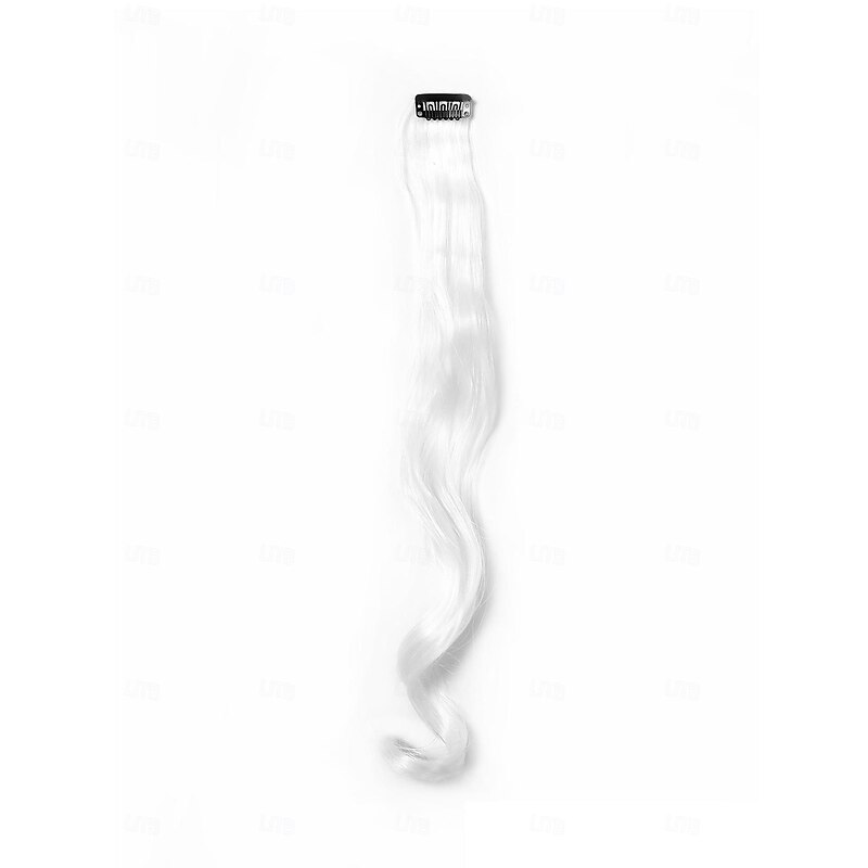 Body Wave Bouncy Curl Synthetic Hair 22 inch Hair Extension Clip In / On 10-Pack Smooth Women's3