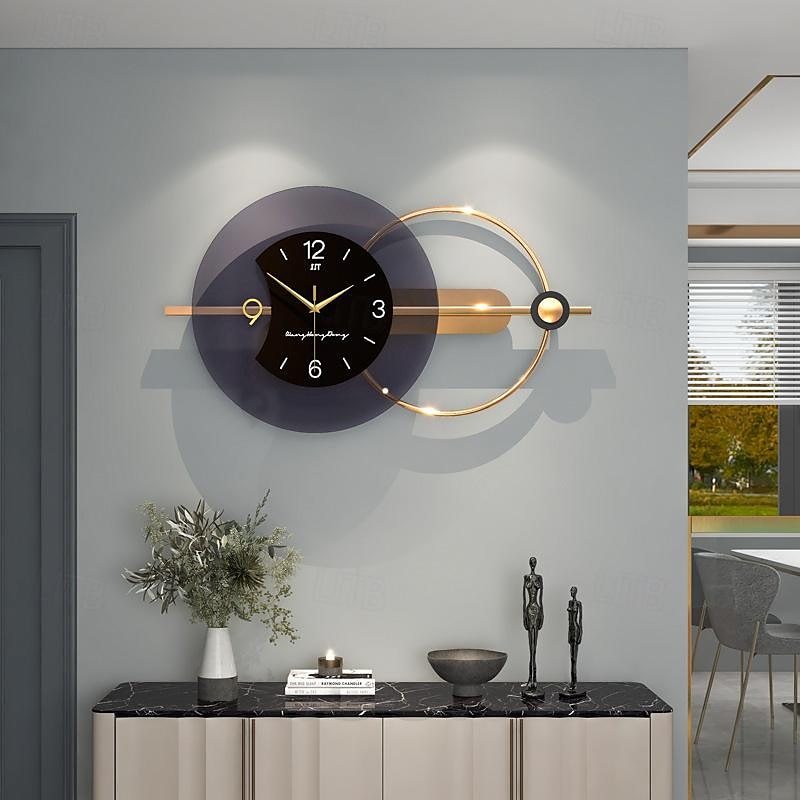 Luxury Silent Wall Clock Modern Design Living Room Home Decor Large Wall Decoration Clocks House Decoration Wall Watch Needle 80 * 38 cm 100 * 48 cm3