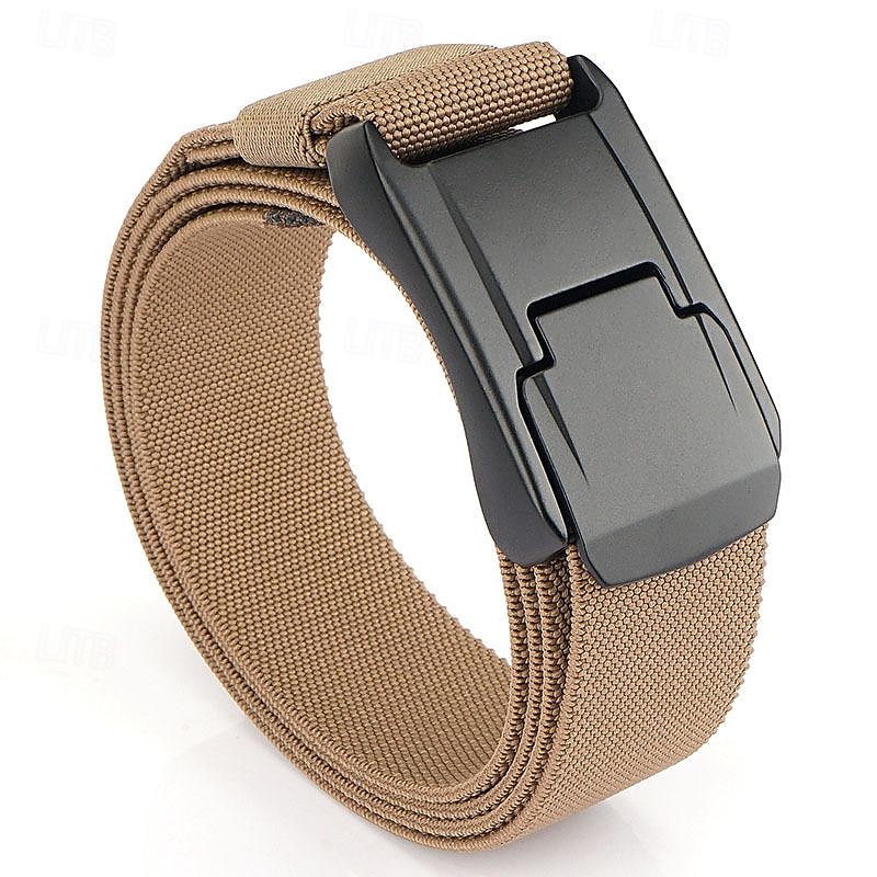 Men's Belt Tactical Belt Waist Belt Black Kakhi Polyester Alloy Durable Adjustable Plain Outdoor Daily4