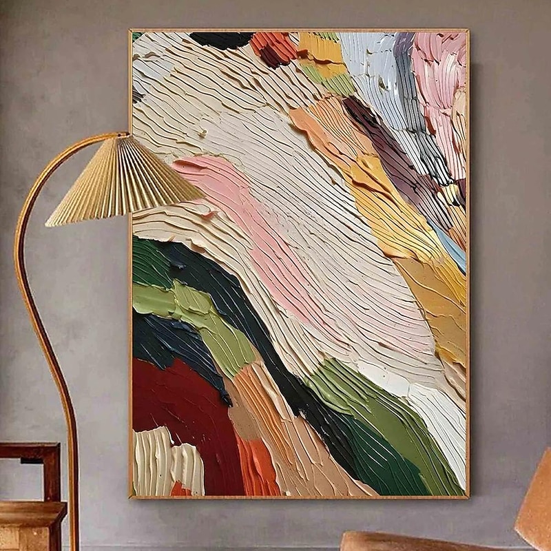 Handmade Oil Painting Canvas Wall Art Decoration Modern Minimalist Style Colorful Abstract for Home Decor Rolled Frameless Unstretched Painting3