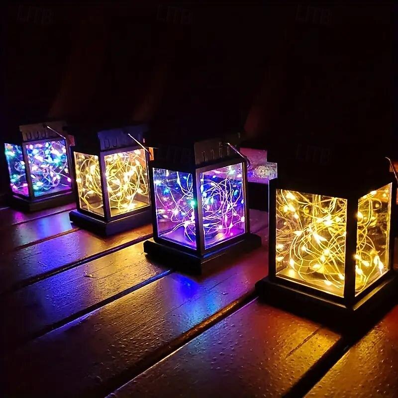 Solar Retro Lantern Solar Garden Light Outdoor IP65 Waterproof Candle Garden Balcony Tree Yard Holiday Camping Landscape Decoration4