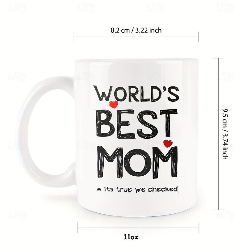 1pc Mother's Day Mugs Celebrate Mom With This Special 11oz Ceramic Coffee Mug - Perfect For Birthdays Mother's Day !3