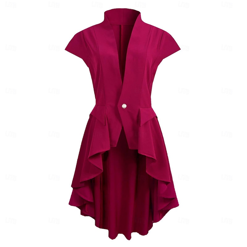 Retro Vintage Punk & Gothic Medieval Dress Coat Cosplay Costume Goth Girl Fancy Dress Women's Steampunk Halloween Carnival Masquerade Party Prom Adults' Dress4