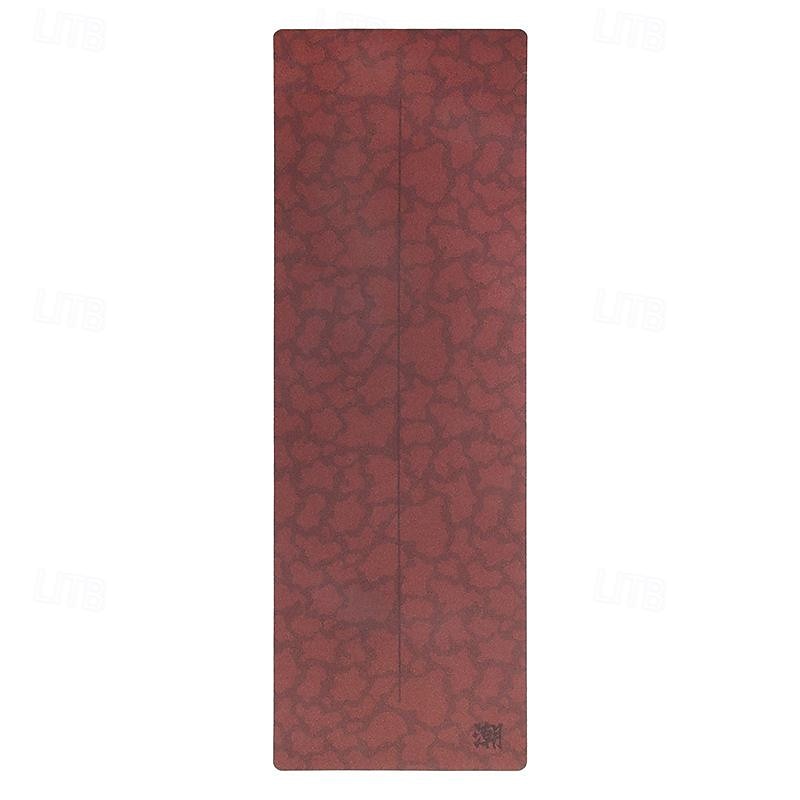 Natural Rubber Cork Yoga Mat Set With Open Shoulder And Back Auxiliary Tool Yoga Wheel Cork Fascia Ball Yoga Brick4