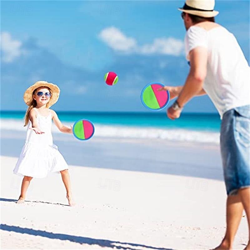 9 Pcs Ball Catch Set Games Toss PaddleToss and Catch Ball Game SetBeach Toys Back Yard Outdoor Lawn Backyard Throw Sticky Set2