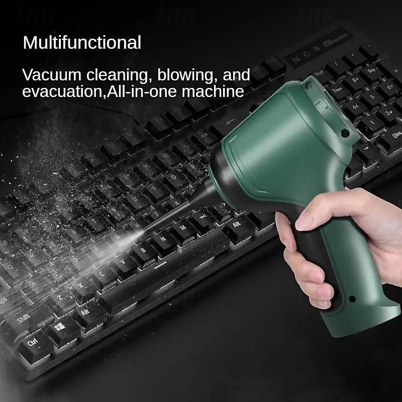 Car Wireless Vacuum Cleaner Multi-functional Strong Blow Suction Household Small Air Suction Handheld High Power Dust Blower