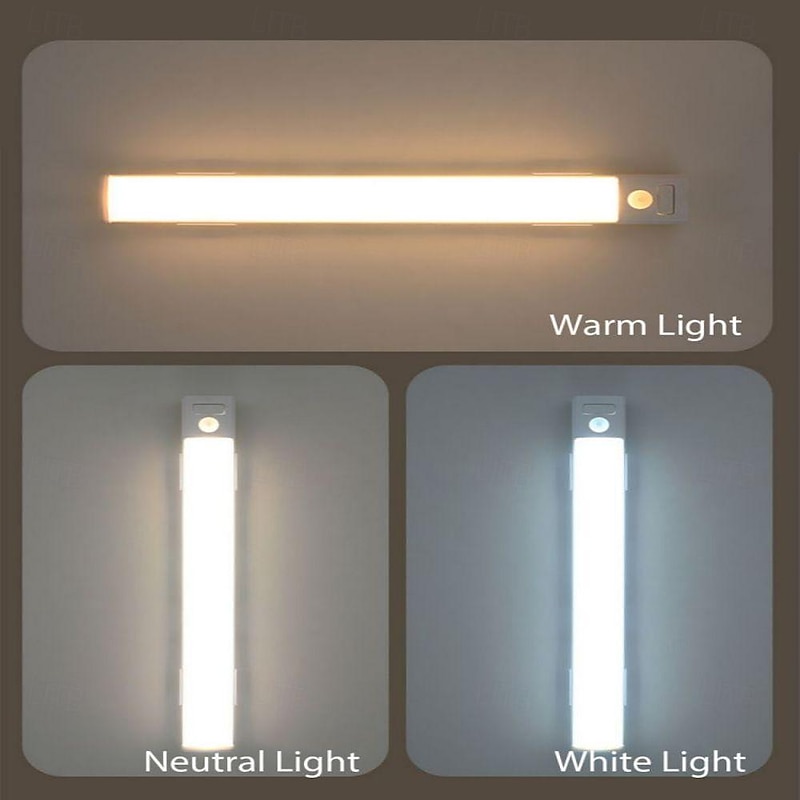 Ultra Thin Human Body Induction Light Rechargeable Magnetic Suction Self-Adhesive Long LED Wardrobe Wine Cabinet Light Strip4