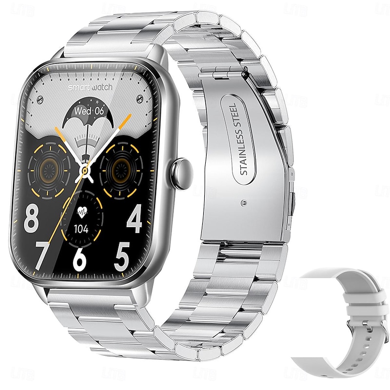 New Bluetooth Calls Smart watch 1.9 inch Full Touch Screen Men Women Fitness Bracelet Custom Watch Face For Android ios smartwatch Menbox2