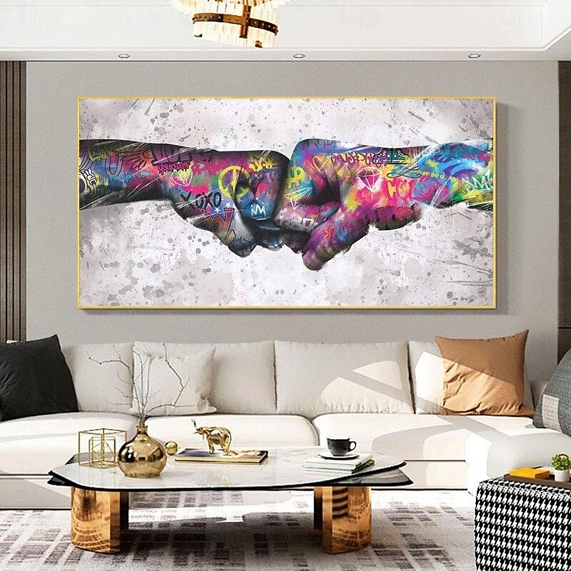 Handmade pop  art oil painting street art painting Hand Painted Wall Art Modern Abstract Street Art painting Home Decoration Decor Rolled Canvas No Frame Unstretched4