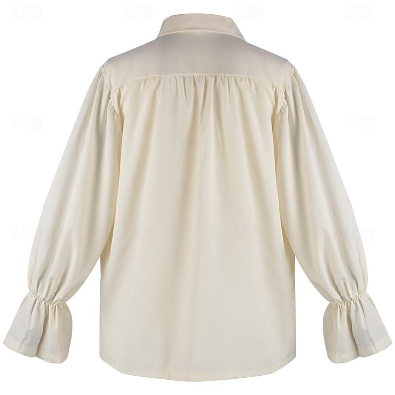 Retro Vintage Medieval Blouse / Shirt Men's Halloween Party Shirt sca Medieval Clothing2