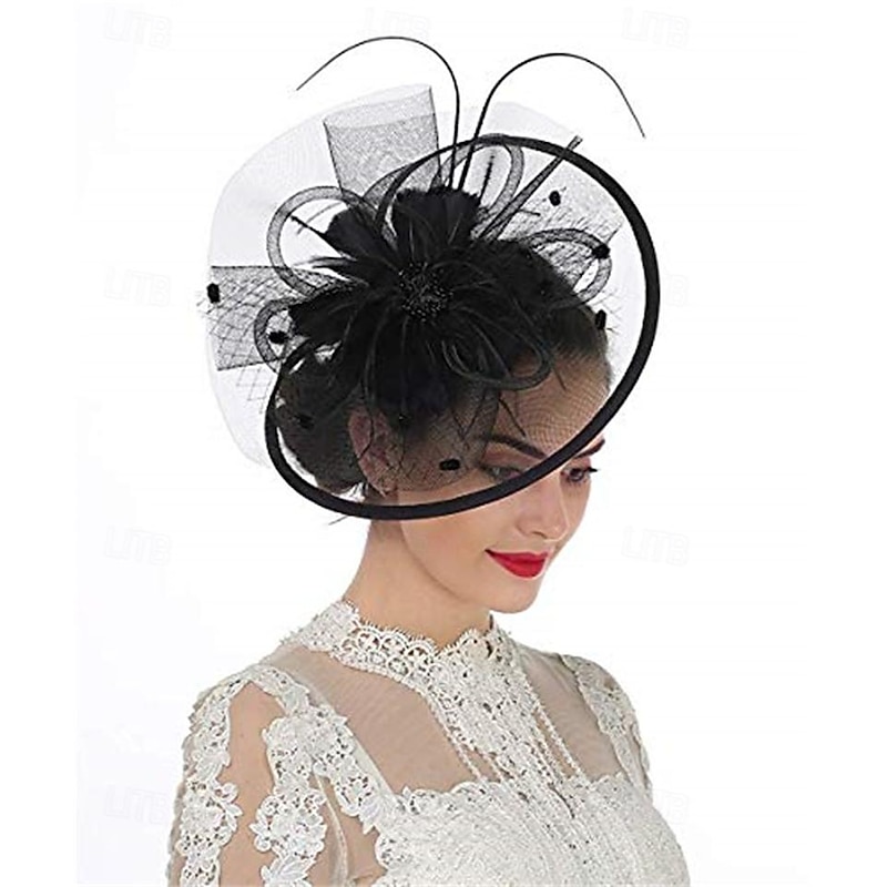Retro Vintage 1950s 1920s Fascinators Hat Veil Headband Bridal Fancy Dress Women's Carnival Masquerade Event / Party Bachelorette Party Adults Headwear