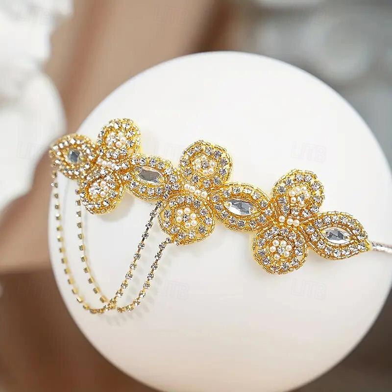 Retro Vintage Roaring 20s 1920s Flapper Headband The Great Gatsby Wedding Guest Fancy Dress Women's Halloween Carnival Masquerade Event / Party Wedding Reception Bachelorette Party Adults' Headwear2