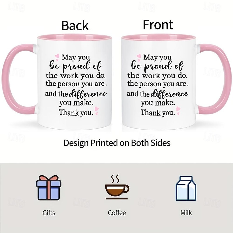 1pc May You Be Proud Coffee Mug - Perfect Thank You Gift for Women Teachers Nurses Coworkers and Bosses - 11oz Capacity4