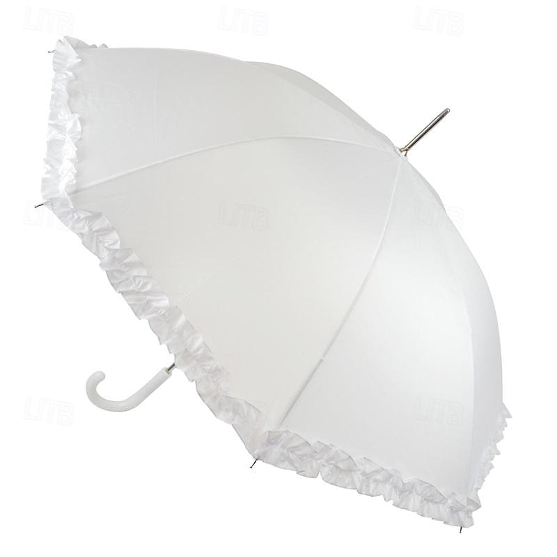 A2Z Ladies Bridle Walking Umbrella Wedding Event Photo Ruffle Stick Women Brolly