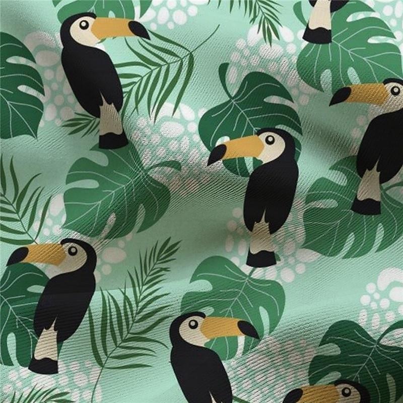 Men's Parrot Tropical Plants Swim Trunks Swim Shorts Board Shorts Mid Waist Vacation Hawaiian Holiday Vacation Holiday Beach Drawstring with Mesh lining Elastic Waist Designer Clothing Apparel3