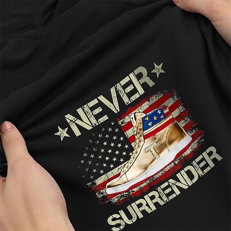 Veterans Day Men's Patriot Patriotic Veteran Graphic Shoe American Flag T shirt Short Sleeve T shirt 3D Print Crew Neck Shirt Daily Designer Retro Vintage Sports Outdoor Holiday Going out Black Navy3