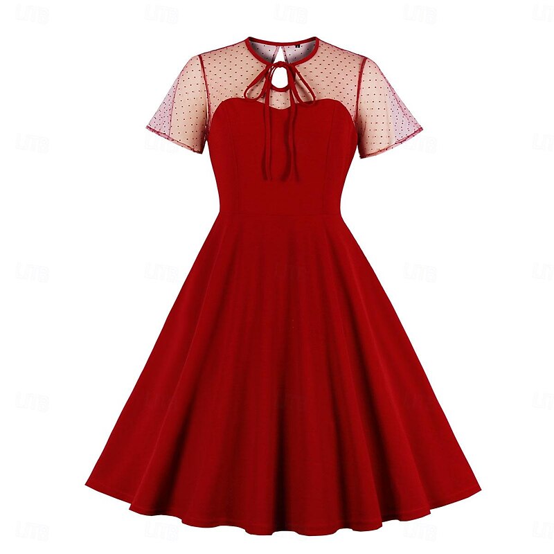 Retro Vintage 1950s Vintage Dress Dress Cocktail Dress Swing Dress Fancy Dress Women's Masquerade Event / Party Bachelorette Party Adults' Dress Homecoming Dresses4