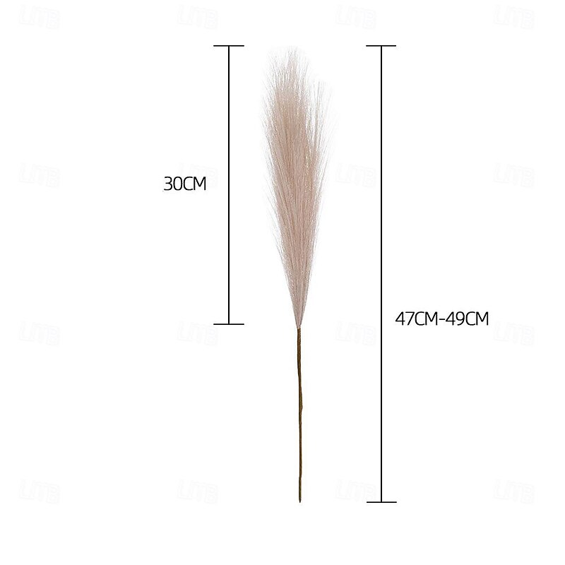 10 Pcs INS Wind Muyu Reed Pampas Simulation Flower Home Decoration Cross border Wedding Artificial Flower4