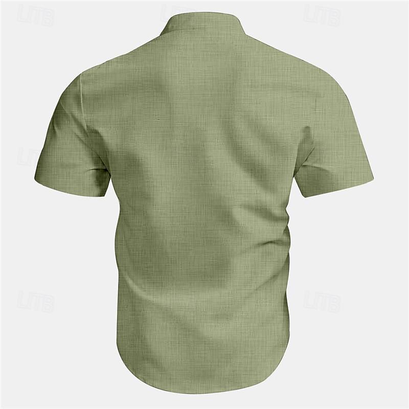 Men's Octopus Summer Hawaiian Shirt Aloha Shirt Printed Shirts Short Sleeves Shirt Standing Collar Hawaiian Resort Vacation Holiday Daily Wear Blue Orange Green S M L3