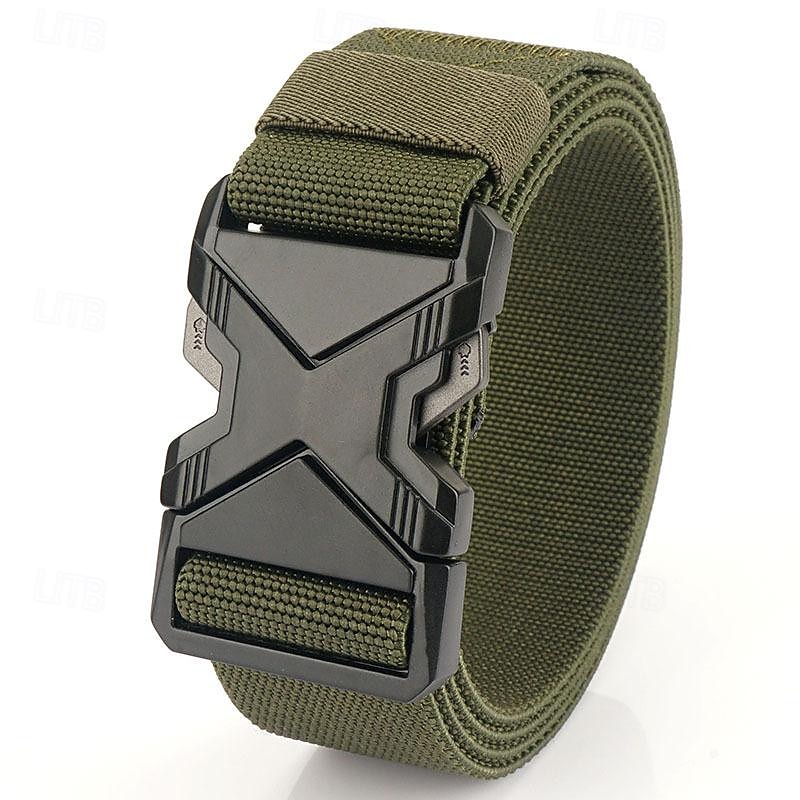 Men's Belt Tactical Belt Waist Belt Black Red Polyester Alloy Durable Adjustable Plain Outdoor Daily4