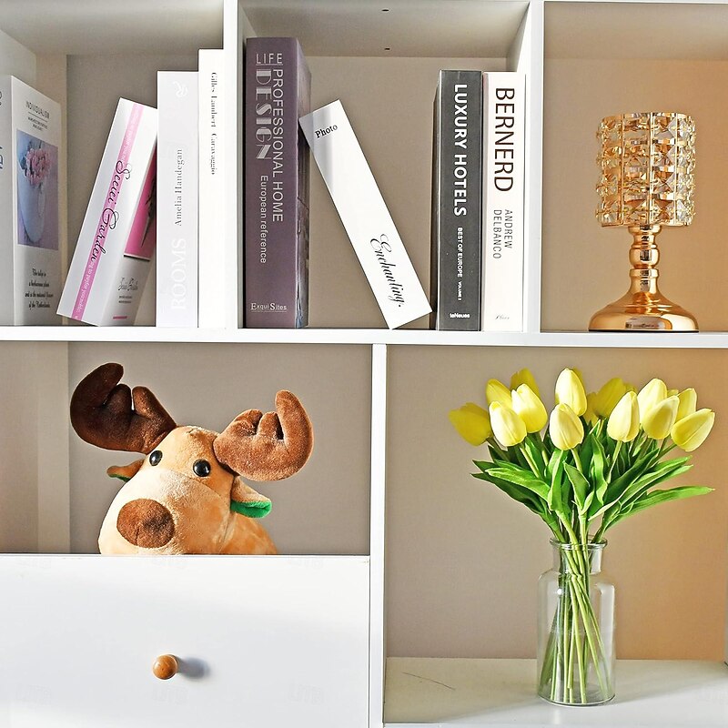 PU Tulip Artificial Flower, Realistic Simulation Tulip for Home Decoration, Wedding Fake Flower, Soft Touch Feel, Elegant Faux Tulip Arrangement4