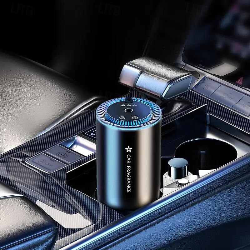 Car Diffuser Air Freshener - Aromatherapy Machine with Starry Sky Design, Start-Stop Feature, Includes Car Perfume & Oil