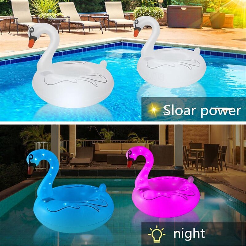Inflatable Flamingo Pool Float Decor Light Beach Inflatables for large Swimming Float Air Mattress Beach Party Pool Use3