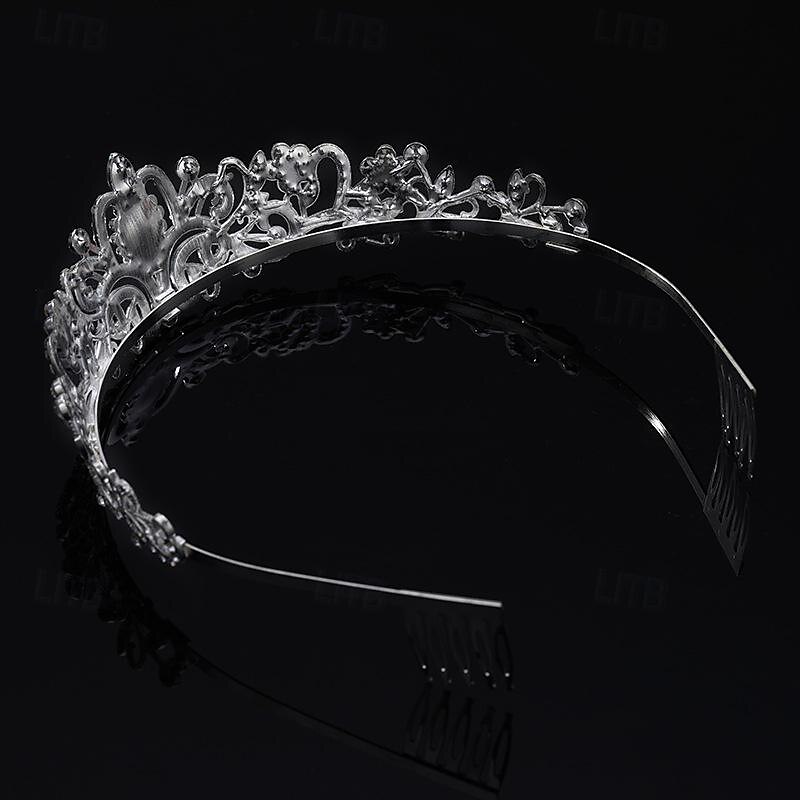 Bride Crown Headgear Ball Party Hair Hoop Wedding Dress Light Luxury Alloy Water Diamond Anti slip Comb Hoop4