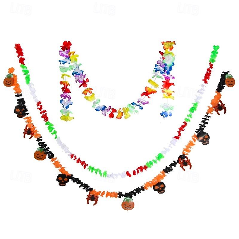 Party Colored Flower Stripe Ring Lacquered Decorative Flower 2-30 meters Long Halloween Party Supplies3