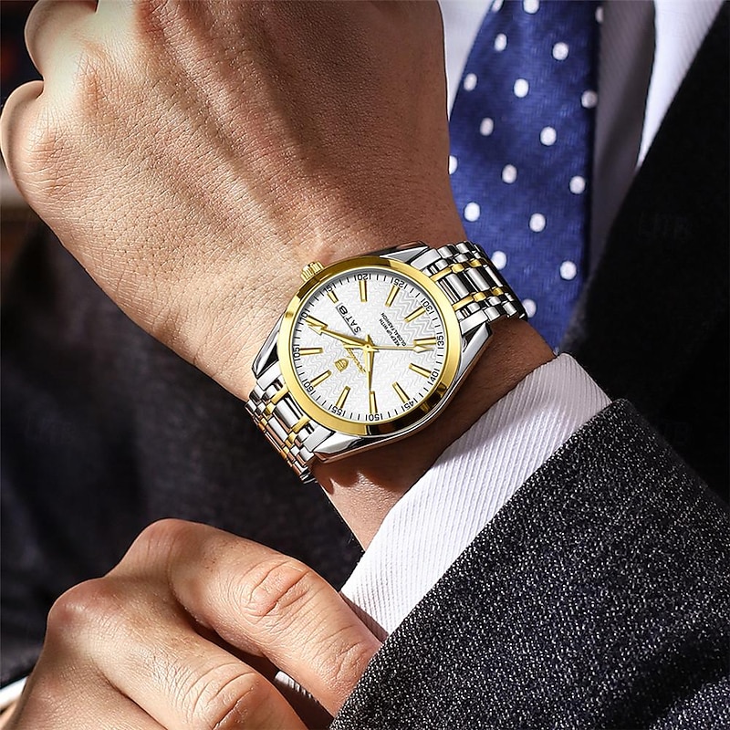 POEDAGAR Men Quartz Watch Minimalist Fashion Business Wristwatch Luminous Calendar Date Week Waterproof Steel Watch4