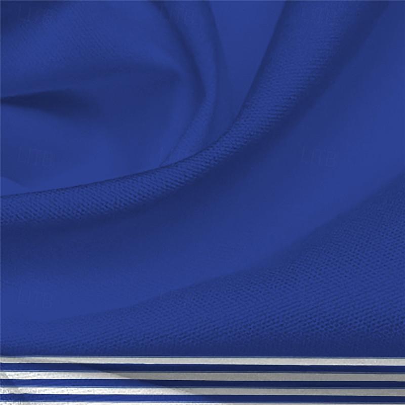 Men's Stripe Geometric Pattern Button Up Shirt Printed Shirts Long Sleeve Hawaiian Resort Vacation Street Beach Spring & Summer Turndown Print Button-Down Royal Blue3