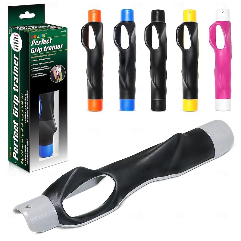 Golf Swing Training Aid - Grip Corrector for Hand Positioning, Indoor and Outdoor Putting Practice Equipment for Beginners
