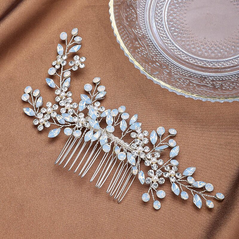 Hair Combs Headdress Rhinestone Alloy Wedding Cocktail Retro Wedding With Crystals Splicing Headpiece Headwear2
