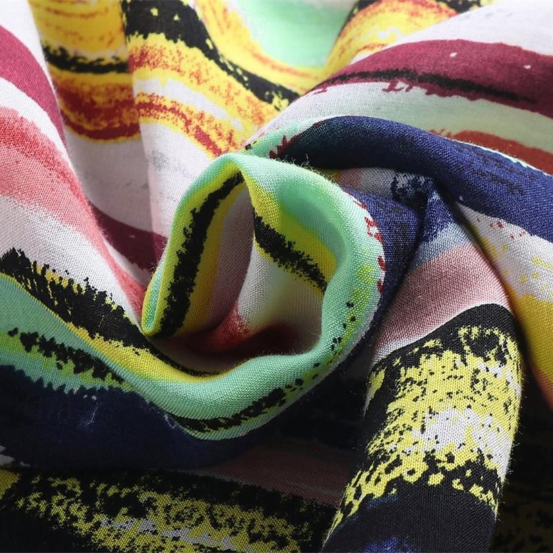 Men's Shirt Summer Shirt Casual Shirt Beach Shirt Button Up Shirt Wine Blue Short Sleeve Color Block Striped Turndown Vacation Holiday Clothing Apparel Polyester Fashion Casual Comfortable4