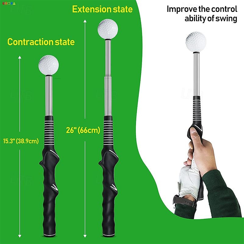 Golf Swing Training Aid - Retractable Sound-Sensing Swing Stick for Correcting Your Golf Swing, Perfect for Indoor and Outdoor Practice, Ideal for Beginners and Professionals Alike4