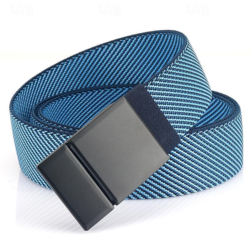 Men's Belt Outdoor Belt Waist Belt Blue Army Green Polyester Adjustable Heavy-Duty Plain Outdoor Daily4