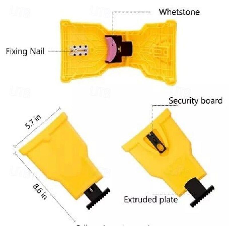 Chainsaw Teeth Sharpener, Universal Chain Saw Blade Sharpener, Fast Working Chainsaw Sharpening Tool, Portable Chain Saw Sharpener Kit for 12"-22" Chain Saws3