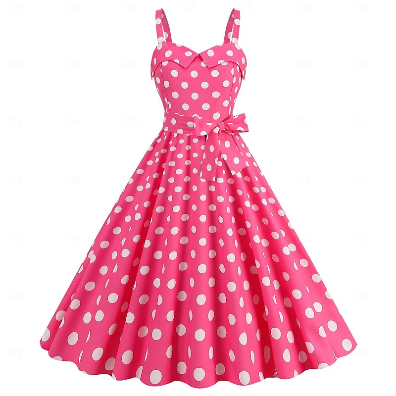 Retro Vintage 1950s Rockabilly Dress Swing Dress Plaid / Check Checkered Gingham Fancy Dress Women's Carnival Masquerade Dailywear Bachelorette Party Adults Dress Homecoming Dresses2