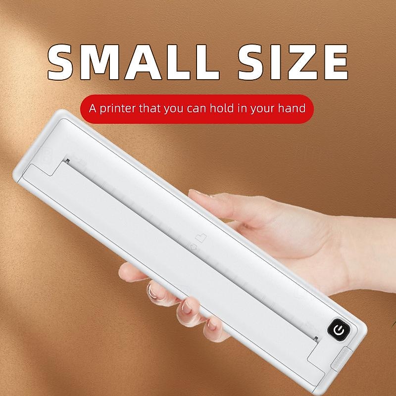 Wireless A4 Thermal Printer 200DPI Bluetooth Pocket Photo Document Printer Memo Wrong Question Inkless Thermal Printer2