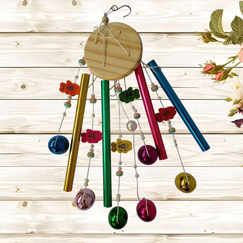 Nordic Colored Metal Wind Chimes Bedroom Rooms Modern And Minimalist Decorations Balcony Decorations Wall HangingGift Decoration2
