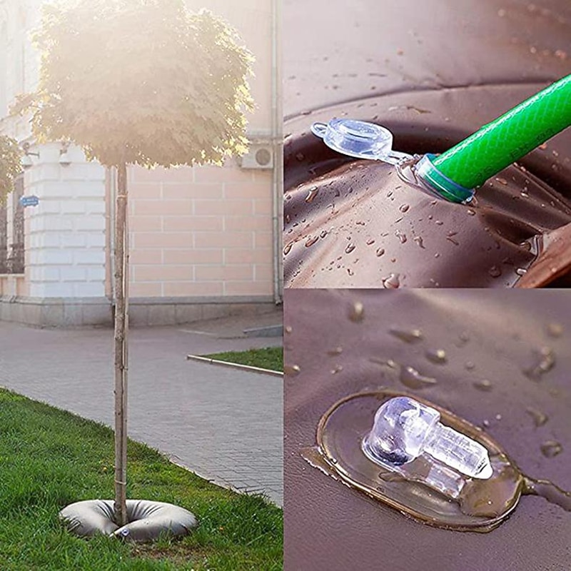 Tree Watering Bag Slow Release Tree Watering Ring Tree Watering System Automatic Drip System Kit PVC Drip Irrigation Water Pouch for Planting Gardening Trees and Shrubs3
