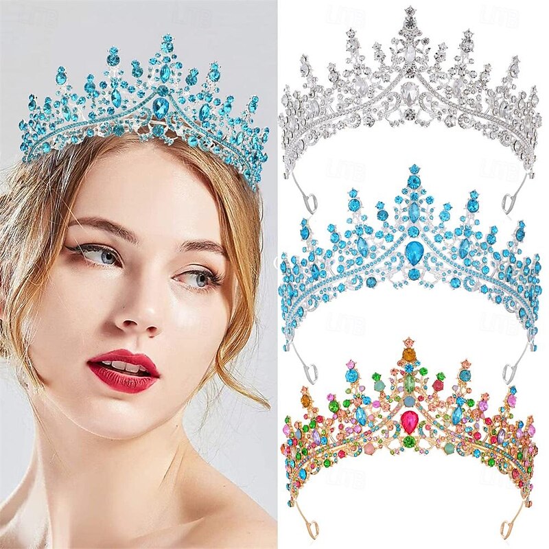 Multi Diamond Crown Wedding Headpiece Hair Accessories Banquet Headpiece Crown Ball Party Bride Head