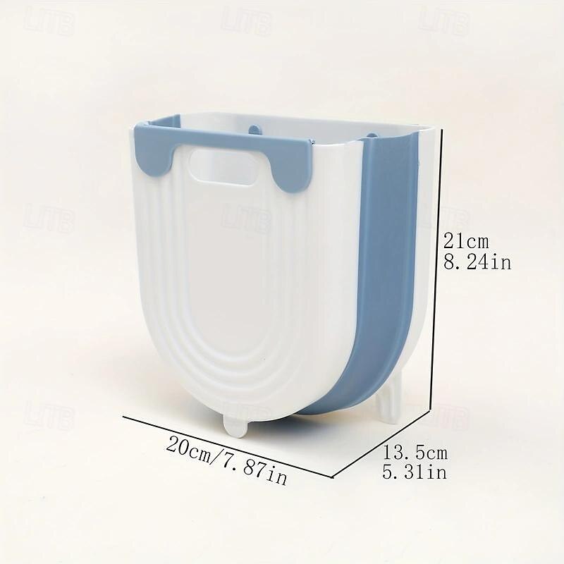 Hanging Trash Can, Kitchen Waste Bin For Cabinet Hanging, Collapsible Hanging Small Garbage Can, Rubbish Container For Cabinet/Car/Bedroom/Bathroom4
