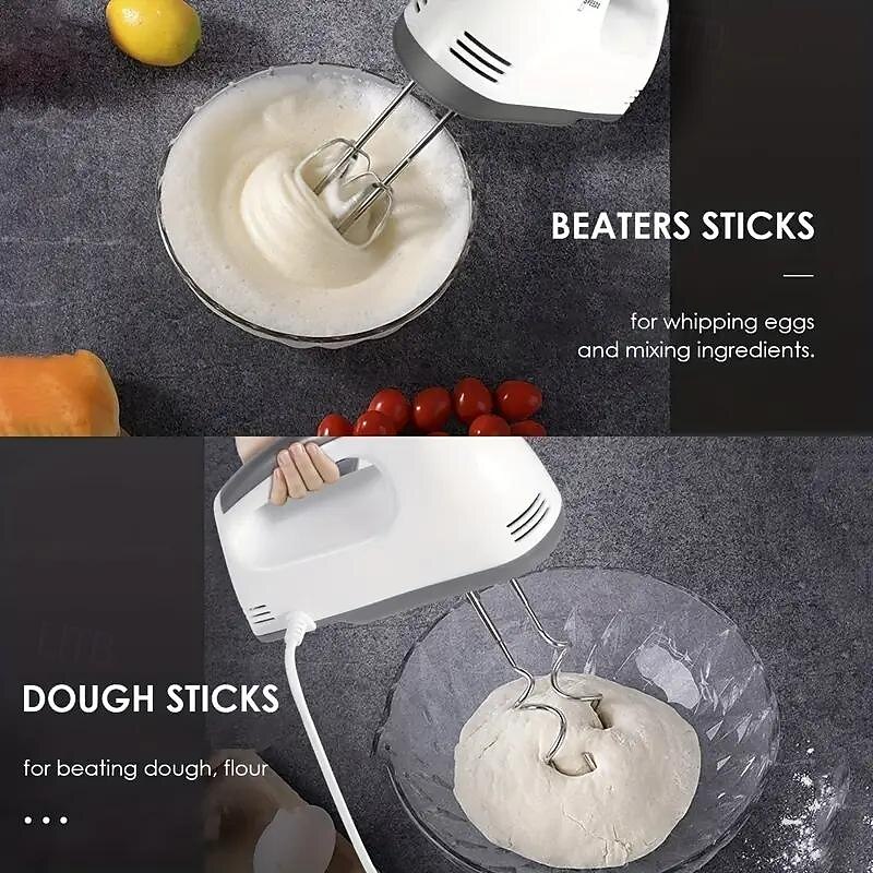 Eggbeater Electric Household Fan Small Automatic Cake Eggbeater Cream Whisk Stirring Egg White Baking Tools4
