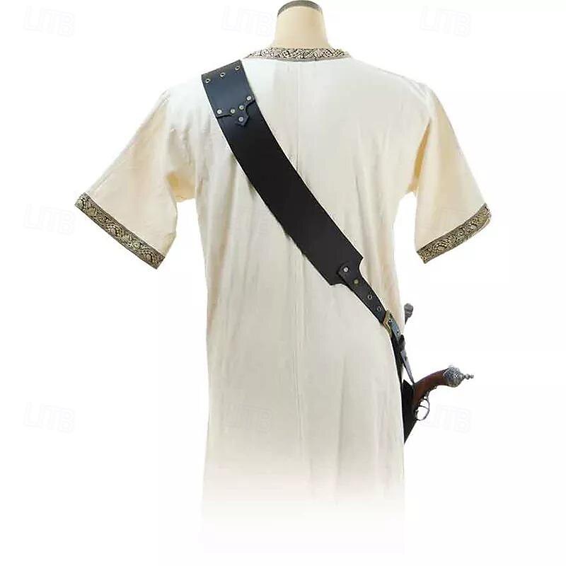 Punk & Gothic Renaissance 17th Century Cosplay Costume Scabbard Sword Holder Knight Ritter Viking Celtic Knight Fancy Dress Men's Women's Unisex Pirate Halloween Carnival Masquerade Performance4
