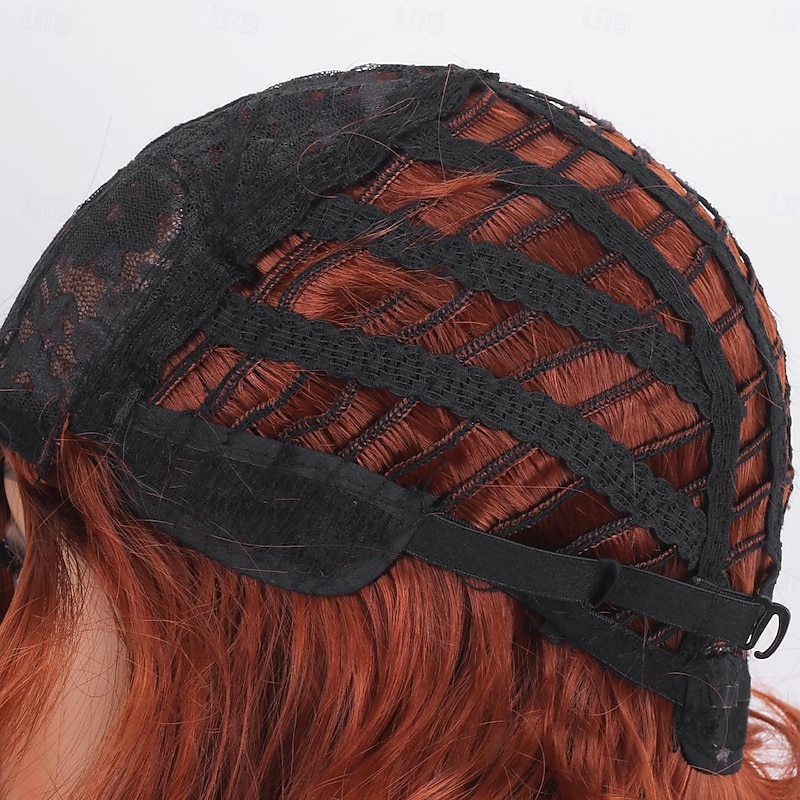 Short Copper Red Wigs for Women 1920s 20s 30s Curly Synthetic Auburn Bob Vintage Wig Carnival Cosplay Costume Wig Halloween Wigs3