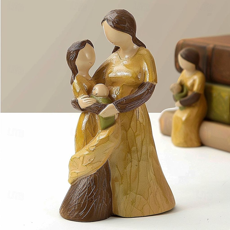 New Creative Mother's Day Character Ornaments For Parents Children Family Bedside Living Room Decoration Ornaments