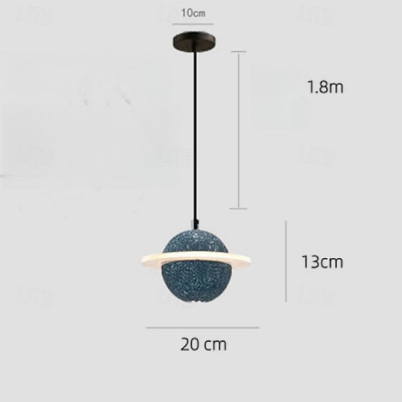Led Chandelier Ceiling Light Nordic Retro Acrylic Cement Star Living Room Dining Bar Staircase Warm Light 2-Light 20Cm 110-120V 220-240V3