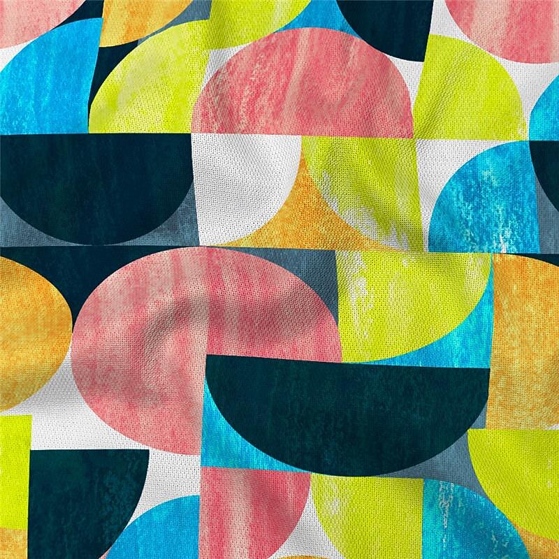 Men's Geometry T Shirt Short Sleeve T shirt Crew Neck Shirt Fashion Hawaiian Casual Outdoor Vacation Street Green Summer Clothing Apparel S M L XL 2XL 3XL4